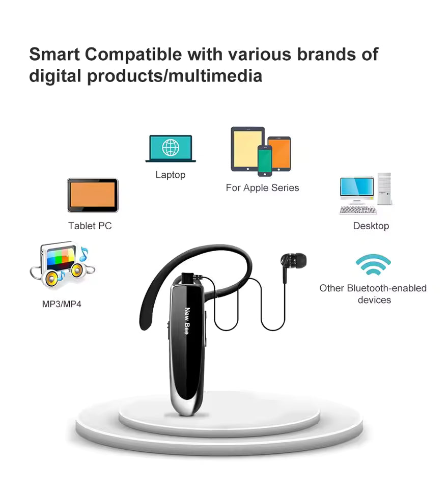Hands-Free Bluetooth 5.0 Earphone with Mic N08