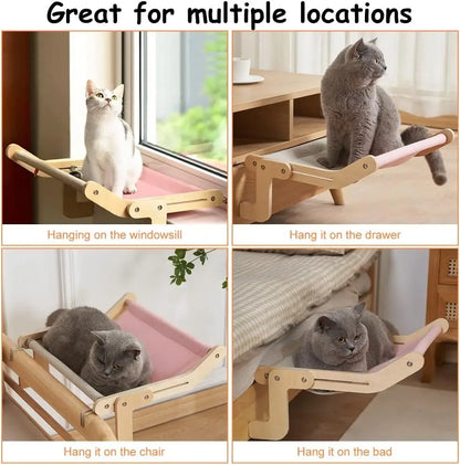 Wooden Window Perch for Cats