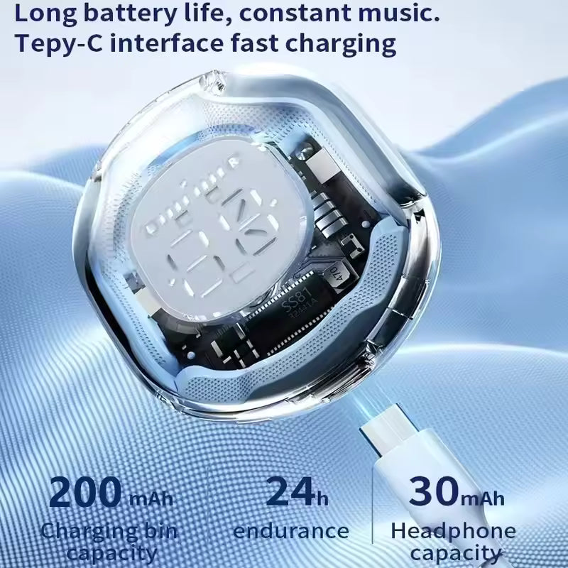 ClearView Digital Display True Wireless Earphones N15